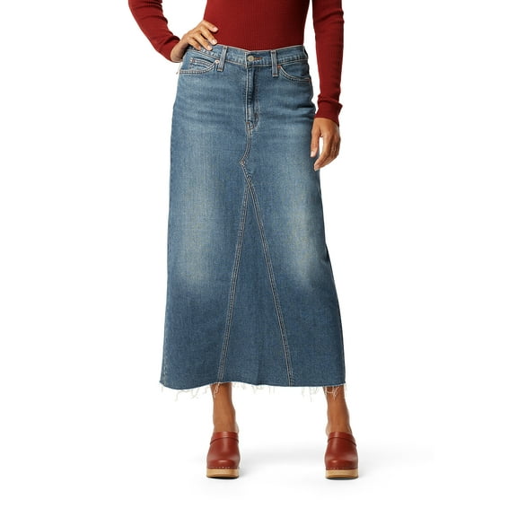 Levi Strauss Signature Women's and Women's Plus Maxi Denim Skirt, Sizes 0-28