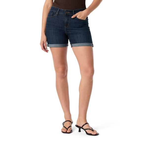 Levi Strauss Signature Women's and Women's Plus Mid Rise 5" Shorts, Sizes 0-16