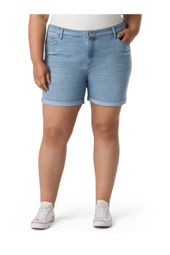 Women's and Women's Plus Mid Rise 5" Shorts, Sizes 16-26