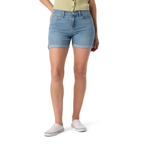 Levi Strauss Signature Women's and Women's Plus Mid Rise 5" Shorts, Sizes 0-16