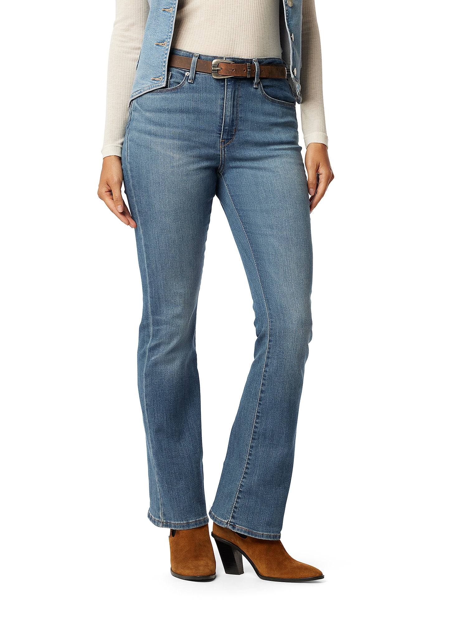 Levi Strauss Signature Women's and Women's Plus Mid Rise Bootcut Jeans