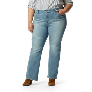 Levi Strauss Signature Women's and Women's Plus Mid Rise Bootcut Jeans, 30", 32” and 34" Inseams, Sizes 2-28