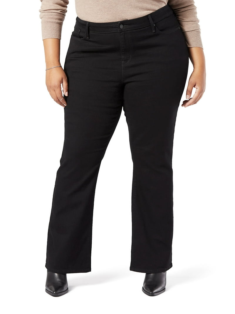 ★E.B.M★ Classic Semi Bootcut Pants EMP4WPT060 Levi Strauss Signature Women's Plus Mid-Rise Modern Bootcut