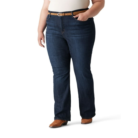 Levi Strauss Signature Women's and Women's Plus Mid Rise Slimming Bootcut Jeans, 29.5", 31.5” and 33.5” Inseams, Sizes 2-28