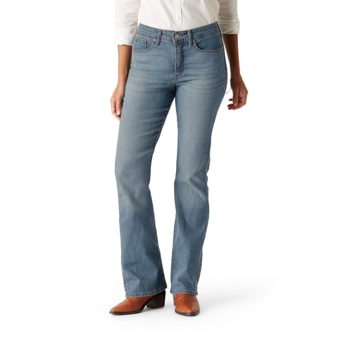 Women's and Women's Plus Mid Rise Slimming Bootcut Jeans, Sizes 2-26