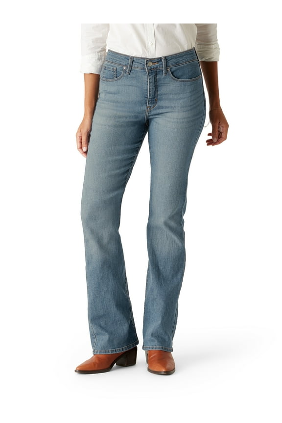 Women's and Women's Plus Mid Rise Slimming Bootcut Jeans, 29.5", 31.5” and 33.5” Inseams, Sizes 2-28