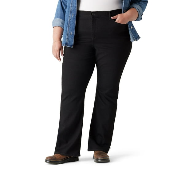 Levi Strauss Signature Women's and Women's Plus Mid Rise Slimming Bootcut Jeans, 29.5", 31.5” and 33.5” Inseams, Sizes 2-28