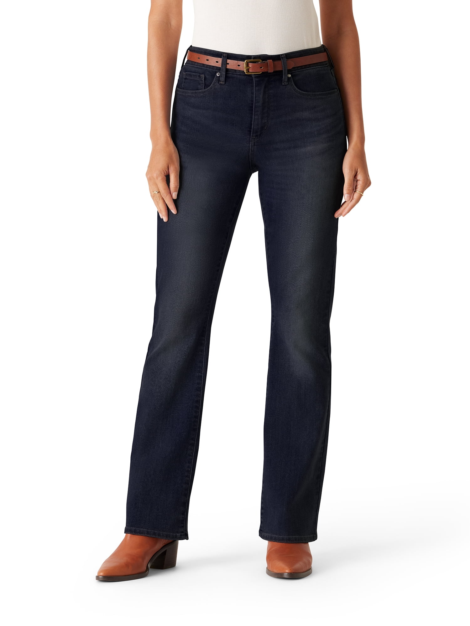 Levi Strauss Signature Women's and Women's Plus Mid Rise Bootcut Jeans, Inseams: Short, Regular, Long; Sizes 2-28