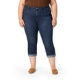 thumbnail image 1 of Levi Strauss Signature Women's and Women's Plus Mid Rise Capri Jeans, Sizes 2-28, 1 of 6