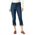 thumbnail image 1 of Levi Strauss Signature Women's and Women's Plus Mid Rise Capri Jeans, 25" Inseam, Sizes 2-28, 1 of 4