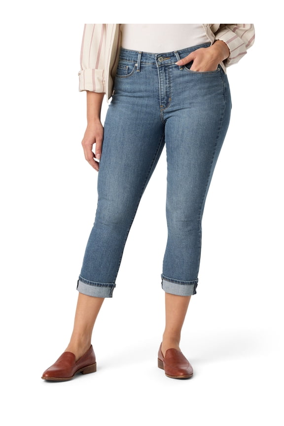 Women's and Women's Plus Mid Rise Capri, Sizes 0-16