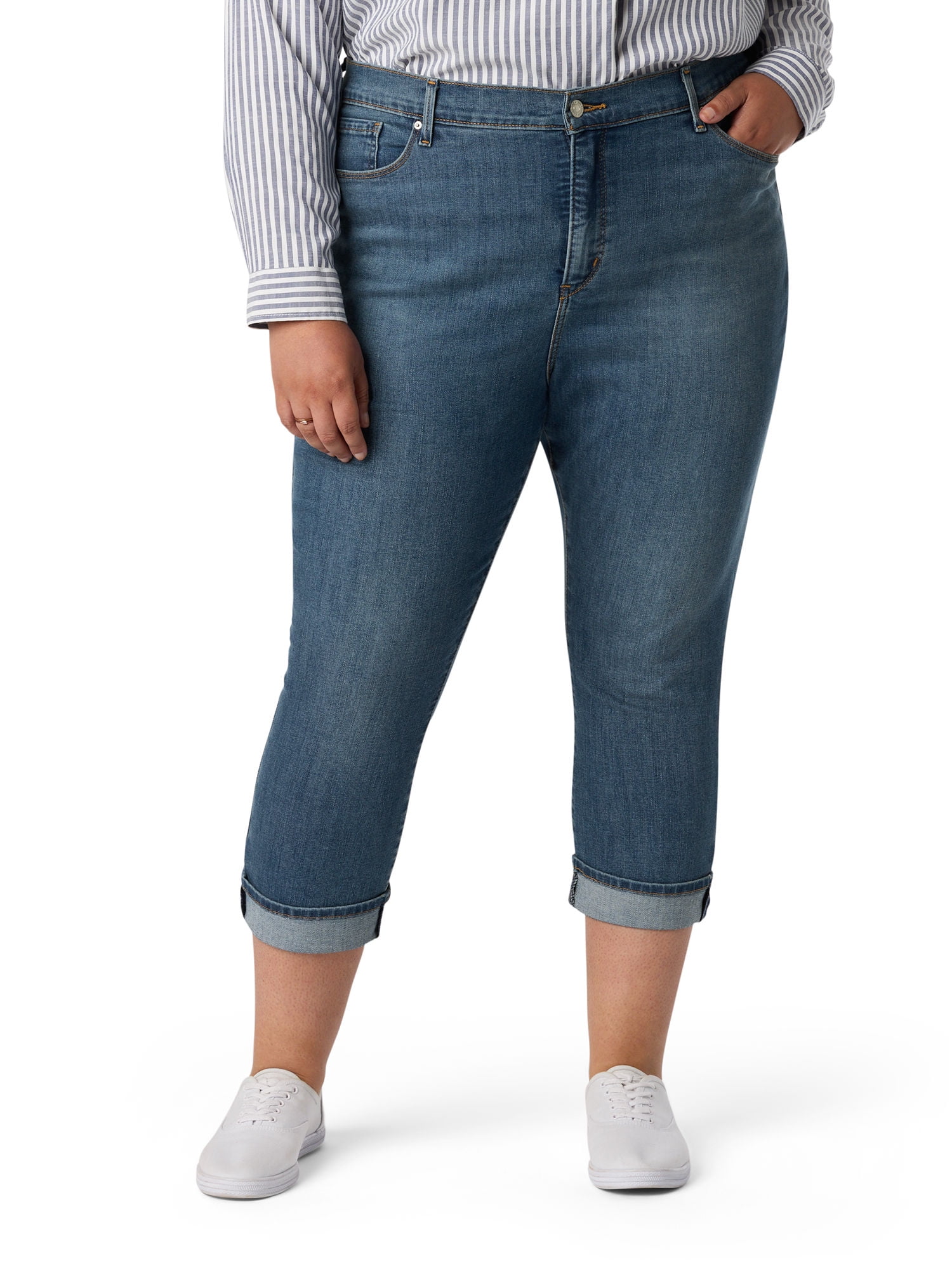 Levi Strauss Signature Women's Mid Rise Capri