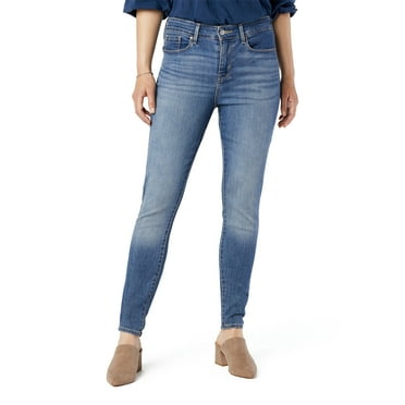 Levi Strauss Signature Women's and Women's Plus Mid Rise Skinny Jeans, Sizes 2-28