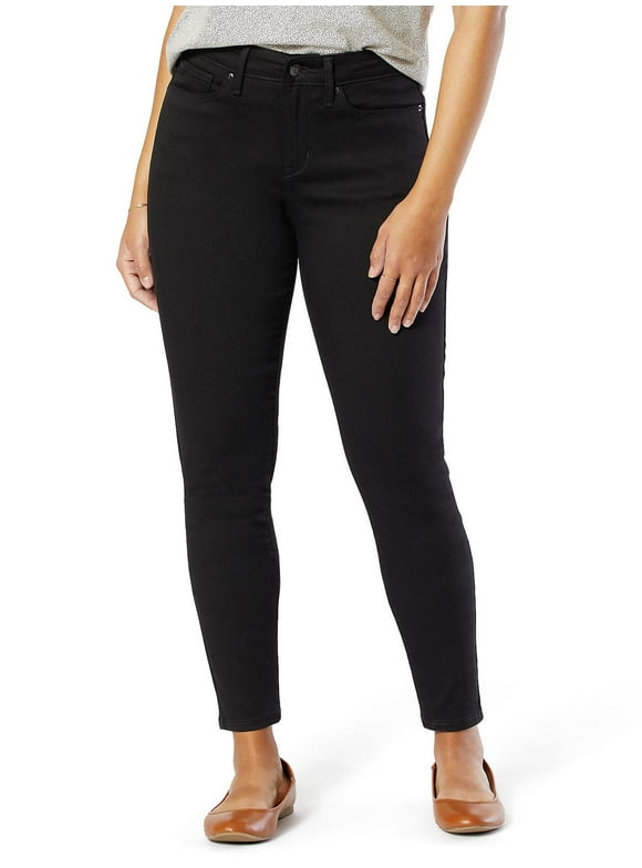 Women's and Women's Plus Mid Rise Skinny Jeans, Sizes 2-28
