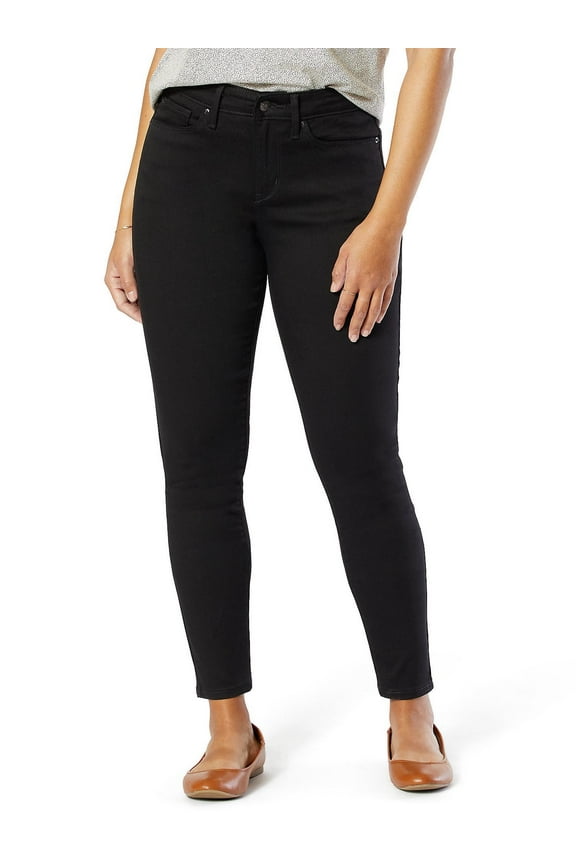 Women's and Women's Plus Mid Rise Skinny Jeans, Sizes 2-28
