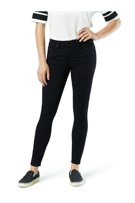 Women's and Women's Plus Mid Rise Skinny Jeans, Sizes 2-28