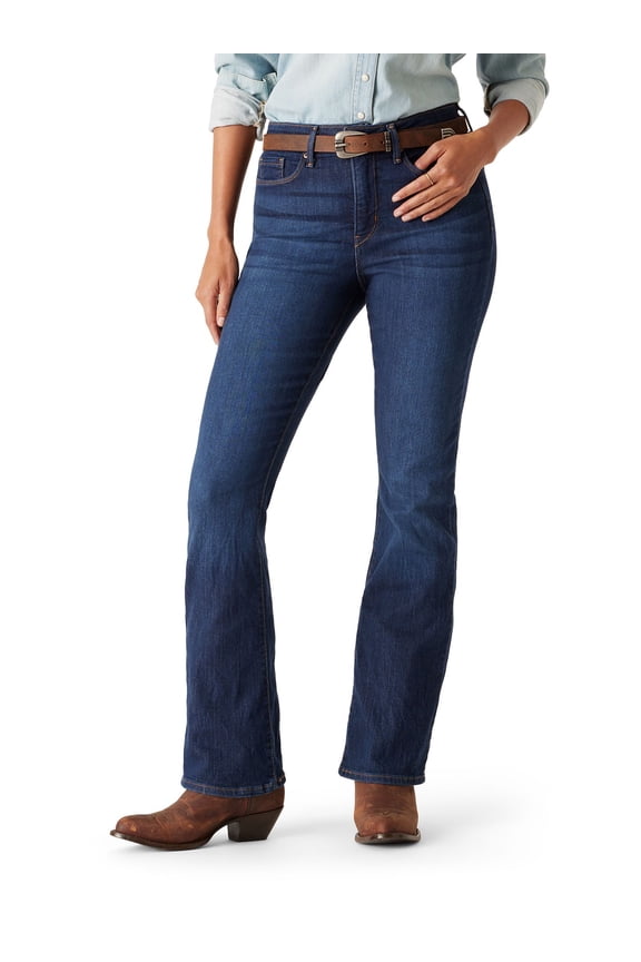 Women's and Women's Plus Mid Rise Slimming Bootcut Jeans, Sizes 2-26