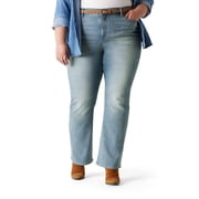 Levi Strauss Signature Women's and Women's Plus Mid Rise Slimming Bootcut Jeans, Sizes 2-28