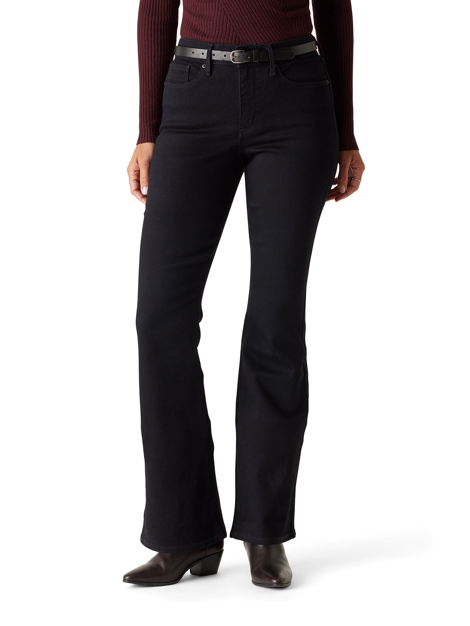 Levi Strauss Signature Women's and Women's Plus Mid Rise Slimming Bootcut Jeans
