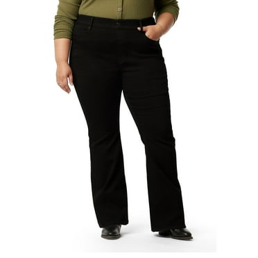 Levi Strauss Signature Women's and Women's Plus Shaping Perfect Pull On Flare Jeans, Sizes 2-28