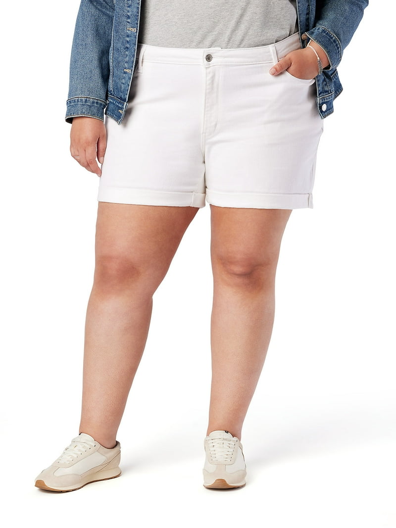 ショートパンツ LE SSERAFIM Oversized Shorts Light grey Levi Strauss Signature Women's and Women's Plus Size Mid
