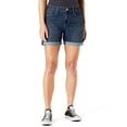 thumbnail image 1 of Levi Strauss Signature Women's and Women's Plus Size Mid Rise 5" Cuffed Shorts, Sizes 2-28, 1 of 4