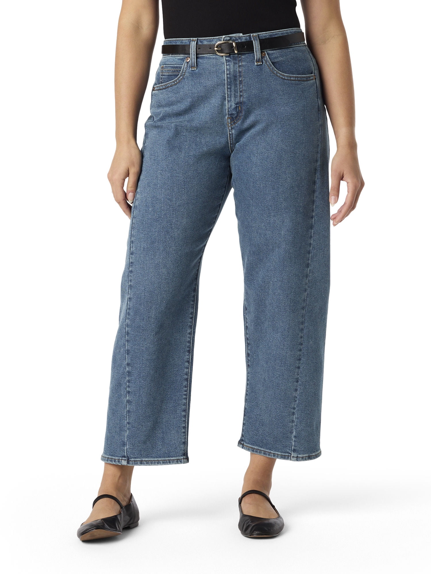 Levi Strauss Signature Women's and Women's Plus Vintage Barrel Jeans, Sizes 2-18