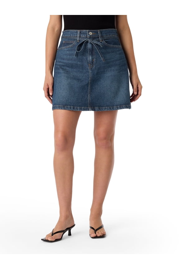 Women's and Women's Plus Vintage Belted Skirt, Sizes 0-22