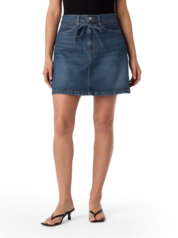 Women's and Women's Plus Vintage Belted Skirt