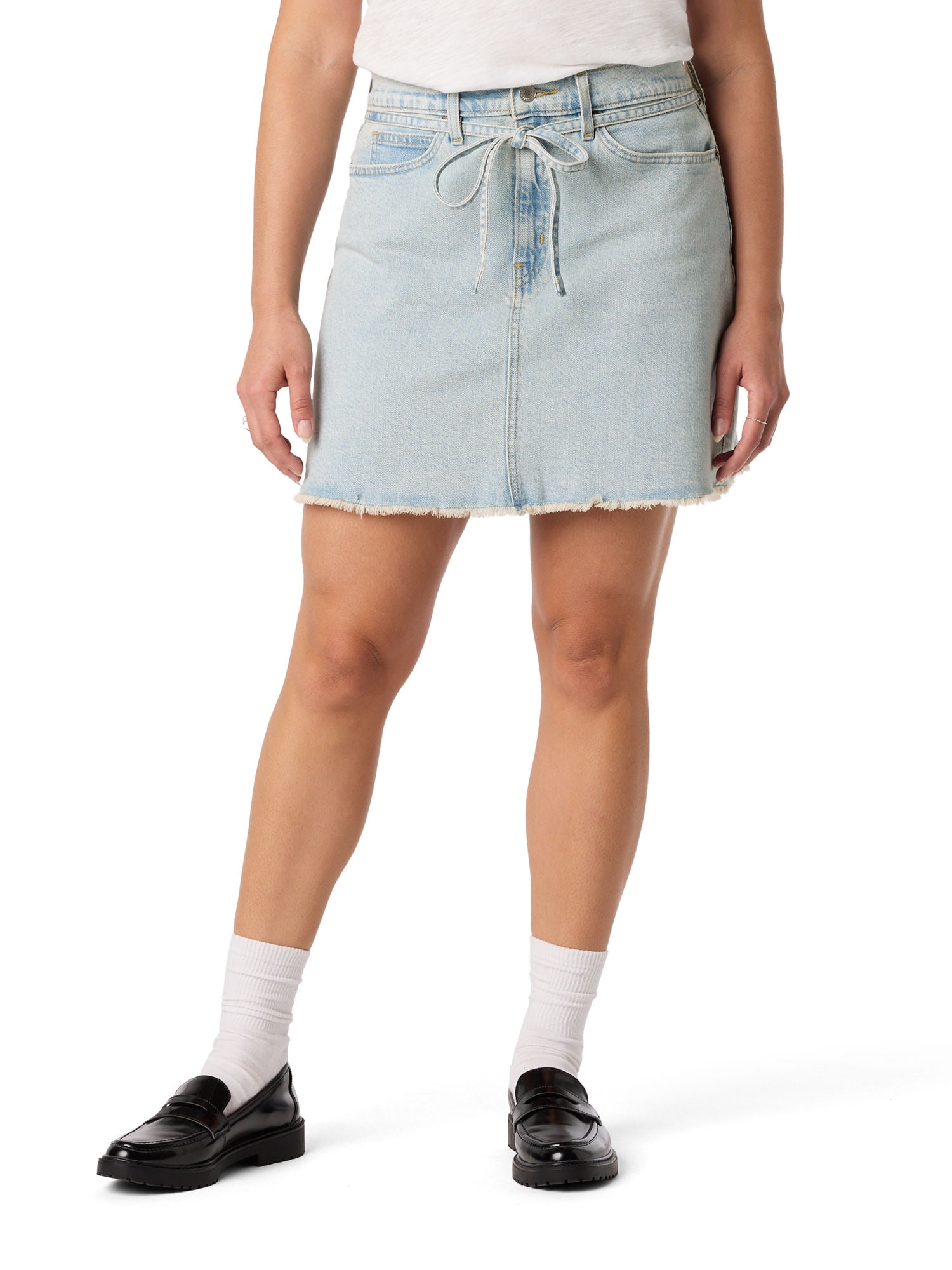 Levi Strauss Signature Women's and Women's Plus Vintage Belted Skirt, Sizes 0-22