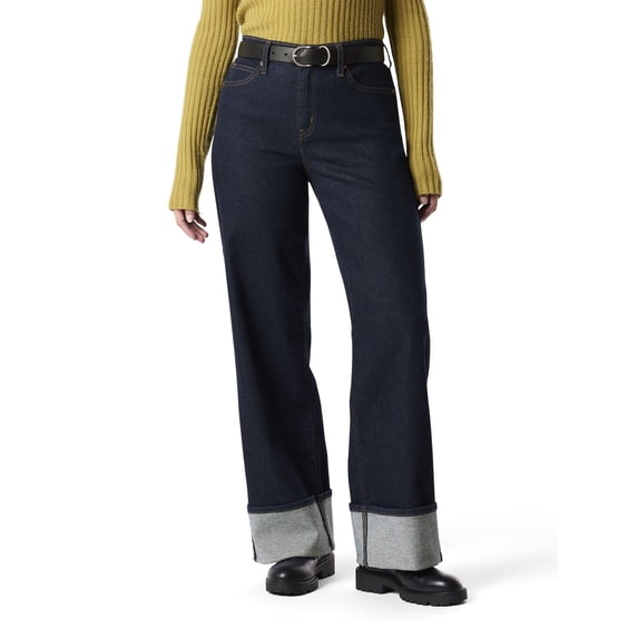 Levi Strauss Signature Women's and Women's Plus Vintage Relaxed Cuffed Stovepipe Jeans, Sizes 2-20