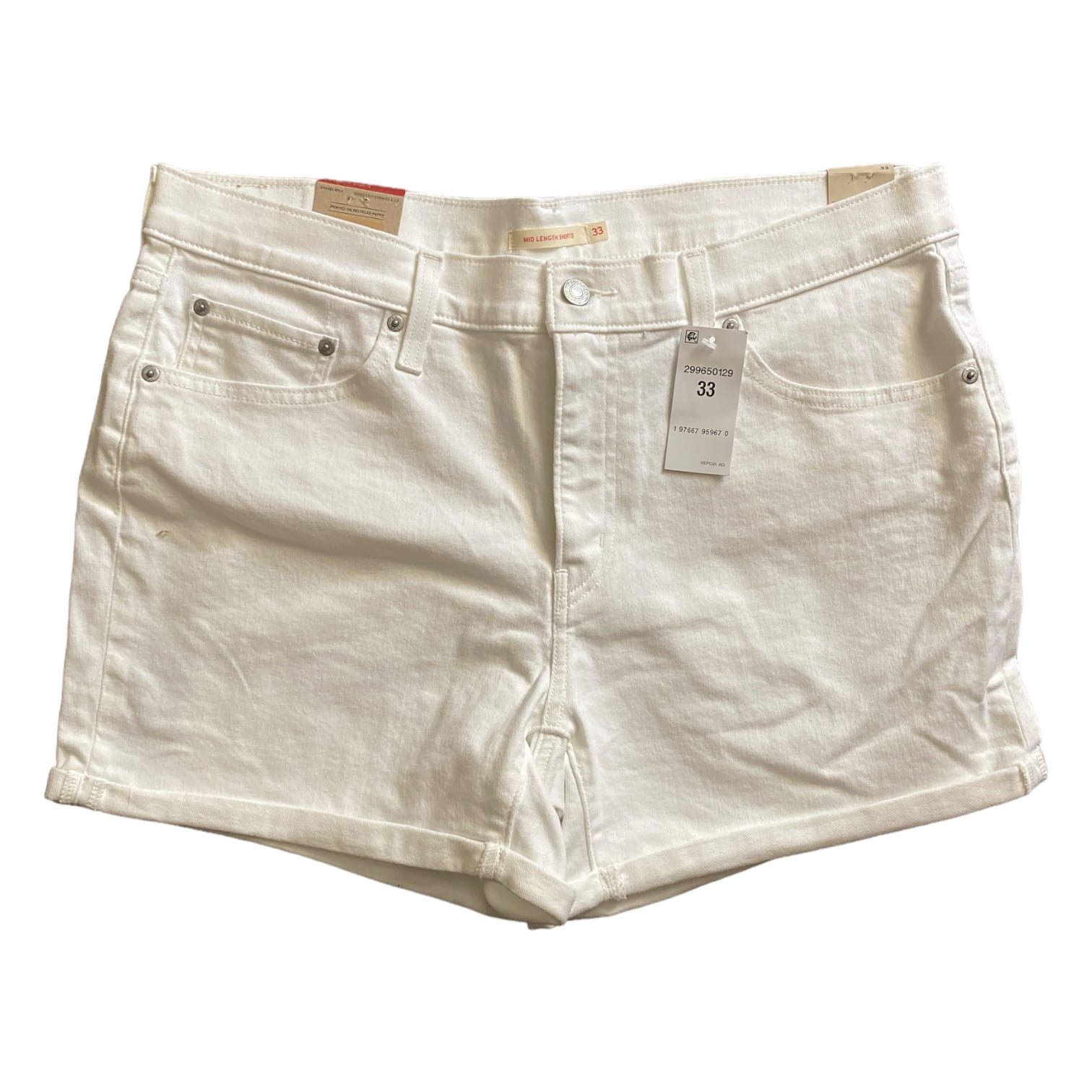 Celine Women's Denim Shorts White