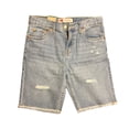 thumbnail image 1 of Levi Strauss Youth Boy's Adjustable Waist Distressed Denim Short (Light Wash, 16), 1 of 2