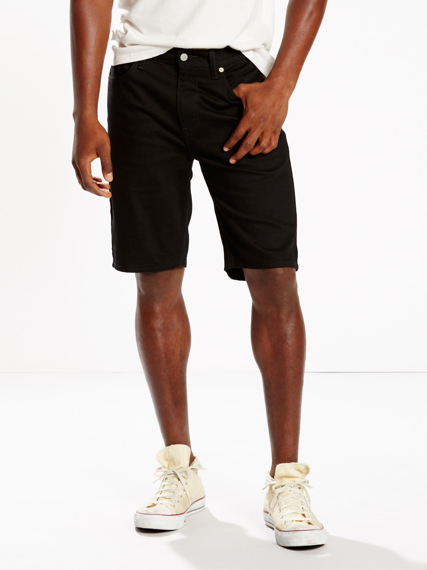Black levi shorts mens best sale