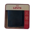 thumbnail image 1 of Levi's 6 Slots Unisex RFID Blocking Bifold Leather Wallet, Black, 1 of 5