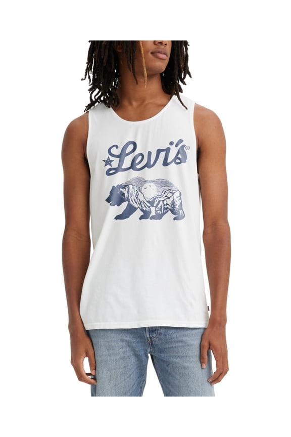 AMERICANA Men's Relaxed-Fit Logo Bear Graphic Tank Top, US X-Large