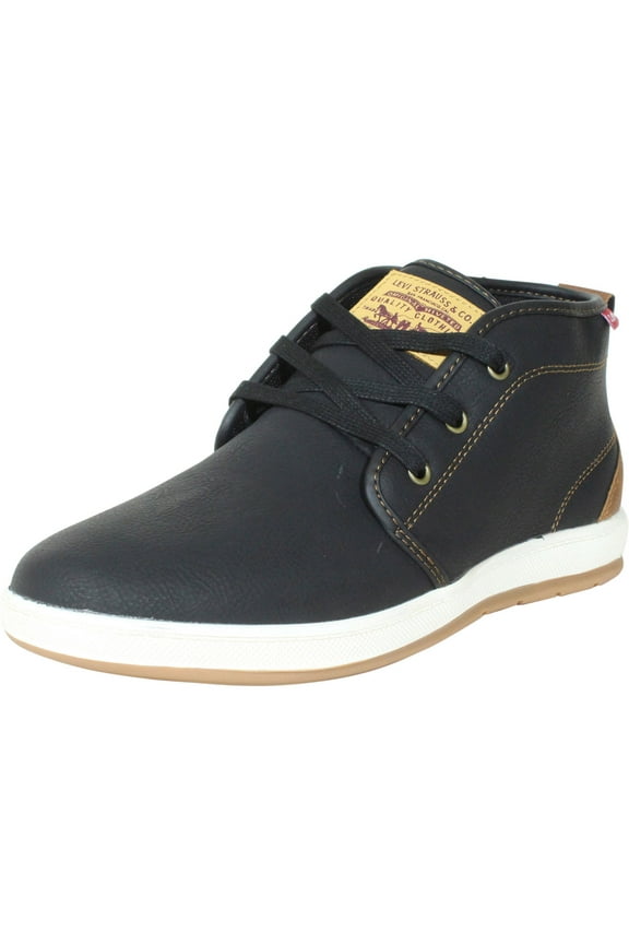 Ace-Waxed-UL-NB Chukka Boots Black/Tan Men's Levis Shoes Sz: 9