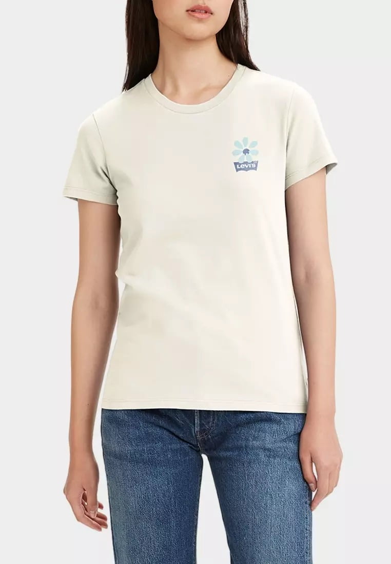 Levi‘s Damen The Perfect Tee T-Shirt – Mit Batwing-Logo, Weicher Baumwolljersey, Klassischer Rundhals, Schlicht & Vielseitig