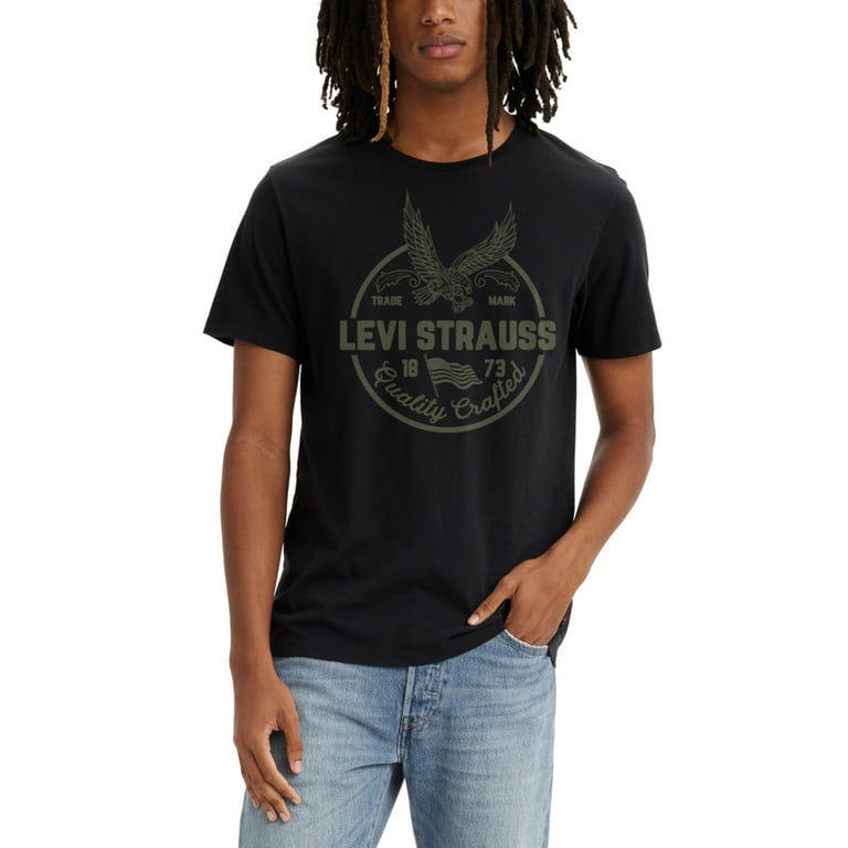 Levi s BLACK Men s American Eagle Short Sleeve T Shirt US X Large Walmart