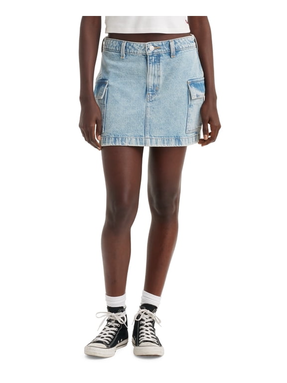 BLUE Women's 94 Cargo Mini Skirt, US 33