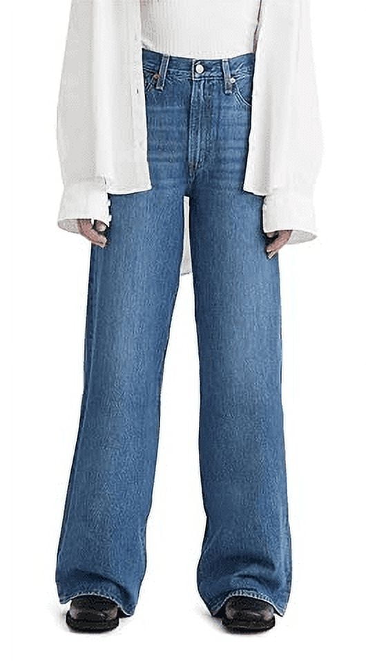 Levi's BLUE Women's Premium Ribcage Wide Leg Jeans, US 25x32
