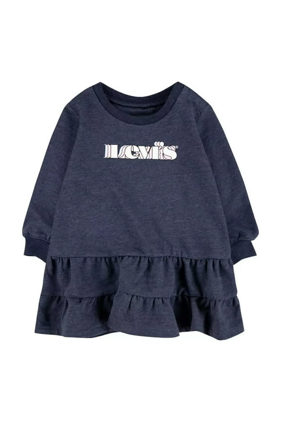 Baby Girls Knit Dress Navy Blue Size 12M