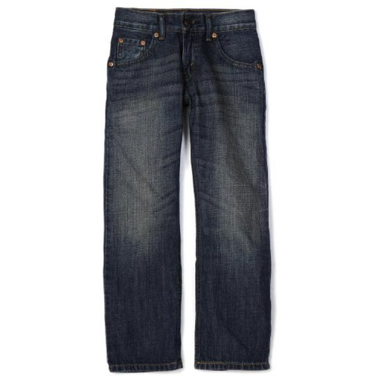 Levi's Big Boys' 505 Regular Fit Jeans, Roadie, 8 Husky