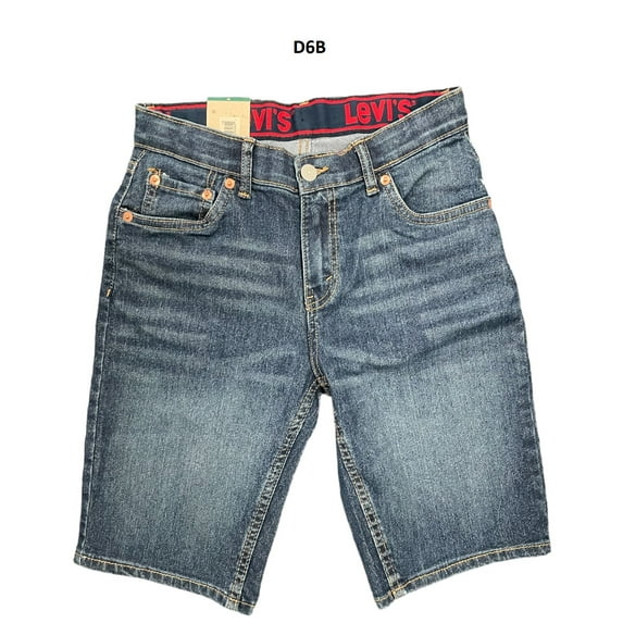 Levi’s, Boy’s 511, Adjustable Waistband, Regular Fit Denim Shorts, 100% Cotton, (S)