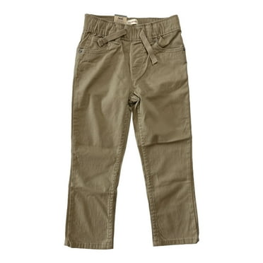 Levi's Boy's Comfort Waist Stretch Pull-On Slim Fit Pant (Khaki, 7)