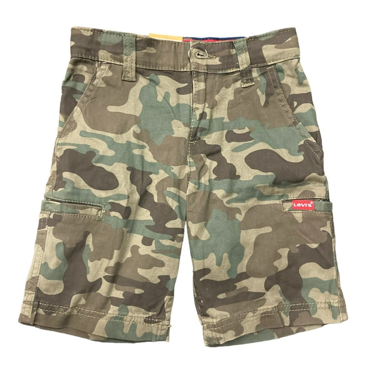 Levi's Boy's Youth Cargo Short with Adjustable Waist, Breathable