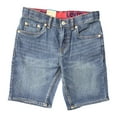 thumbnail image 1 of Levi's Boy's Zip Fly & Button Closure Belt Loops Adjustable Waistband Shorts (Highlands, 14), 1 of 2