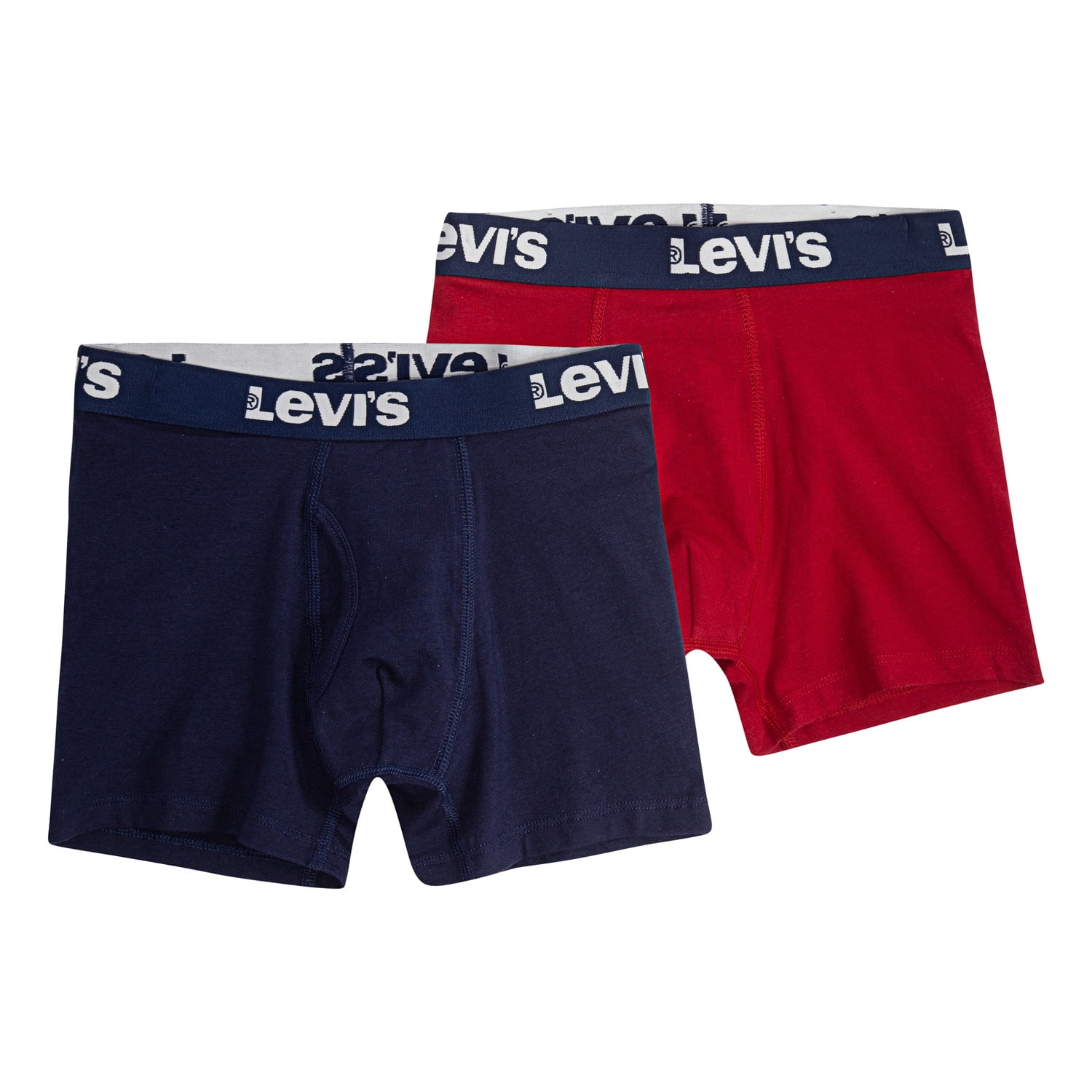 Levi’s® Boys 2 Pack Cotton Blend Boxer Briefs Underwear, Sizes S-XL ...