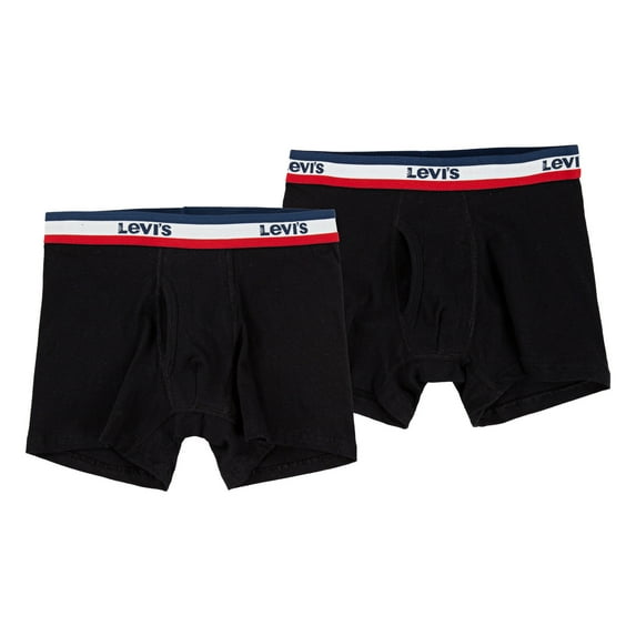 Levi’s Boys 2 Pack Cotton Blend Boxer Briefs Underwear, Sizes S-XL