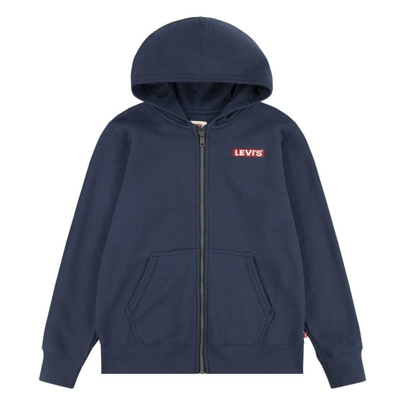 Levi's Boys Boxtab Full Zip Heavyweight Fleece Hoodie, Sizes 4-18